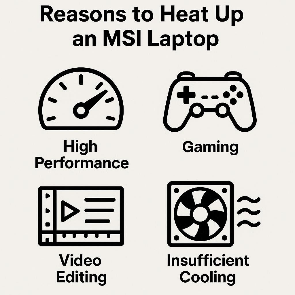دلایل داغ شدن لپ تاپ MSI