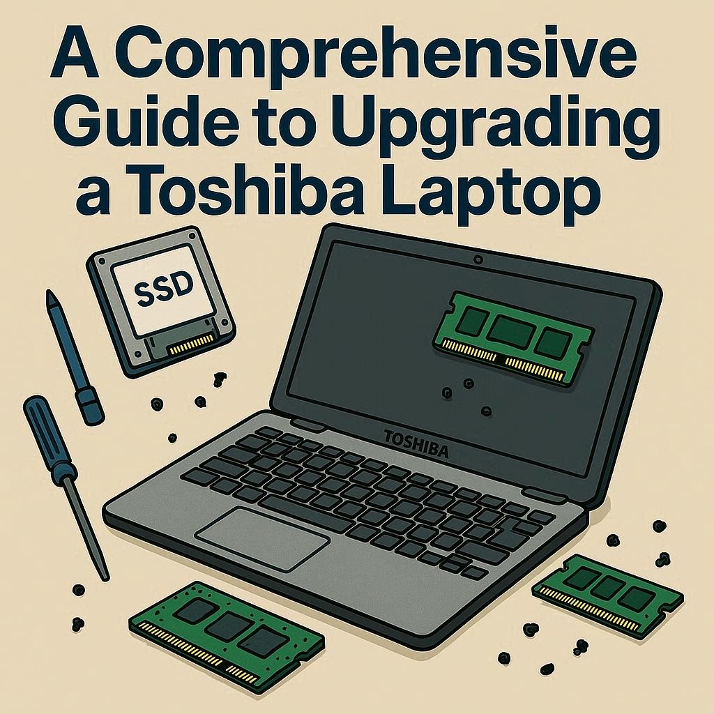راهنمای جامع ارتقا لپ تاپ توشیبا