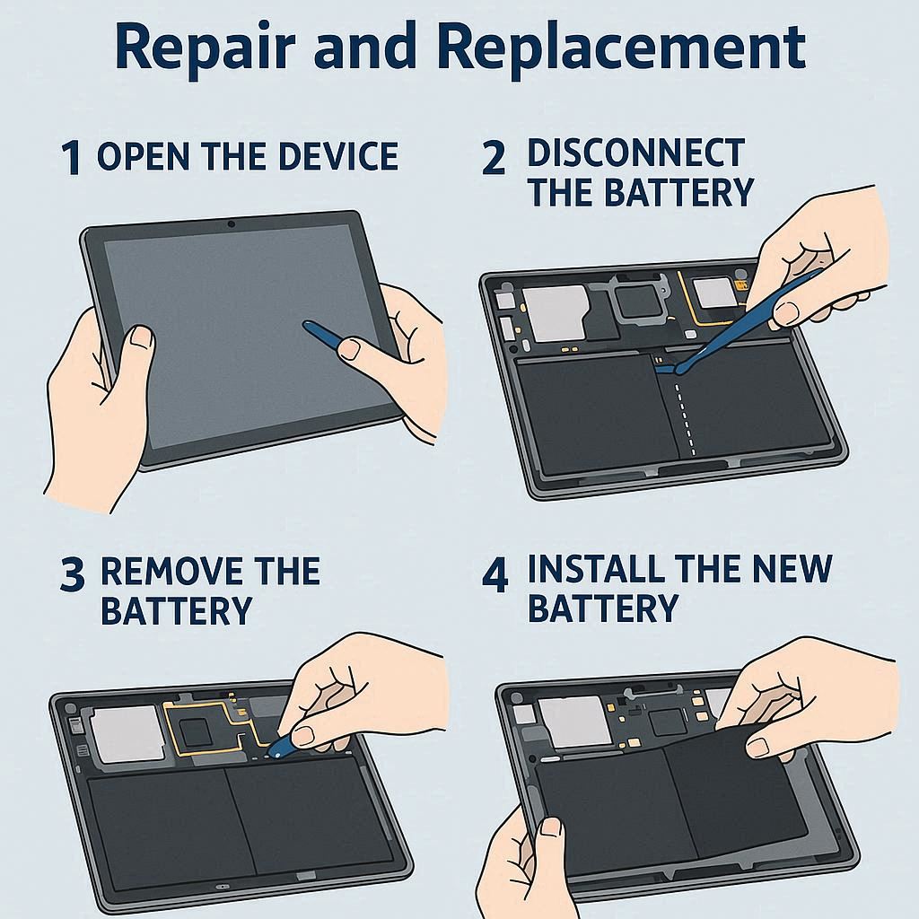 راهنمای کامل تعمیر و تعویض باتری لپ تاپ سرفیس