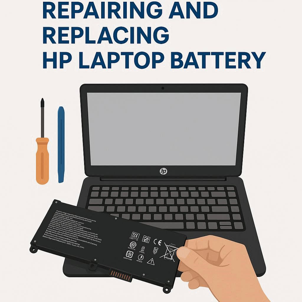 راهنمای کامل تعمیر و تعویض باتری لپ تاپ اچ پی
