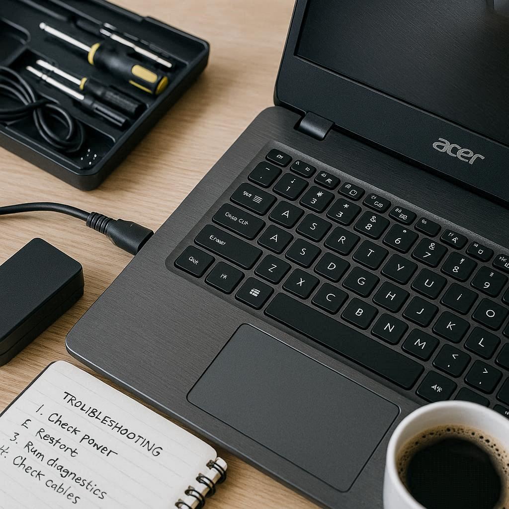 راه‌حل‌های رفع مشکل شارژ نشدن لپ تاپ Acer