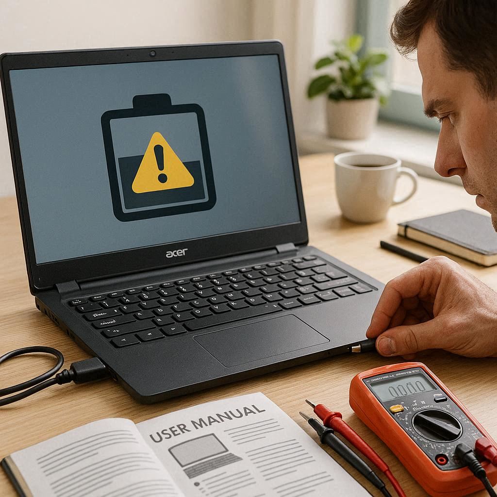 راه‌حل‌های رفع مشکل شارژ نشدن Acer