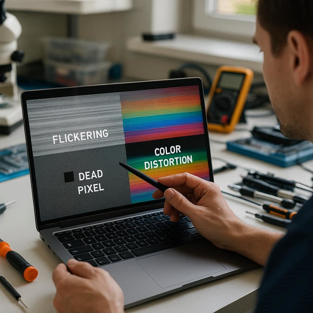 رایج‌ترین مشکلات ال سی دی لپ تاپ ام اس آی