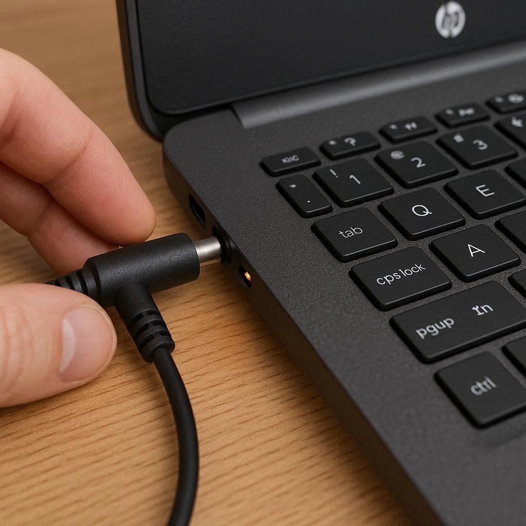 رفع مشکلات اتصال سوکت شارژ لپ تاپ اچ پی