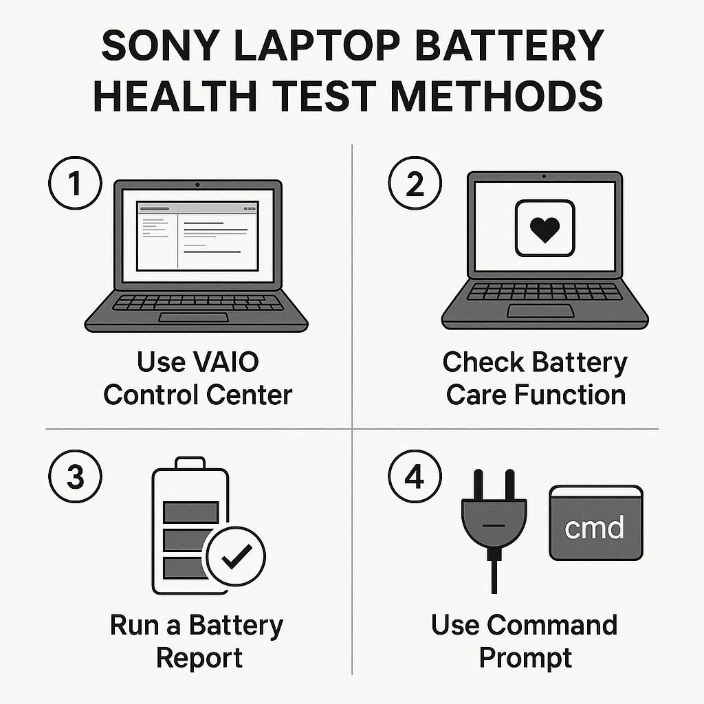 روش‌های تست سلامت باتری سونی