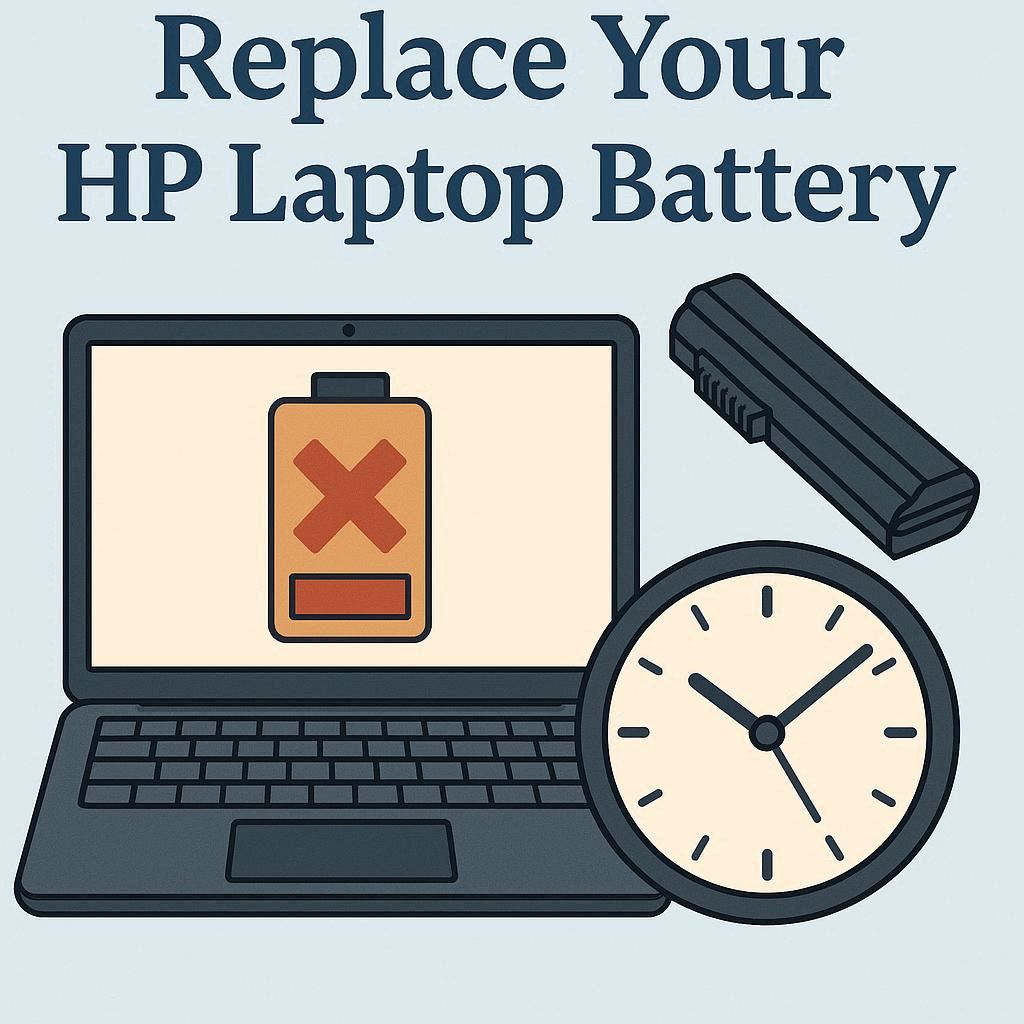 زمان مناسب برای تعویض باتری لپ تاپ HP