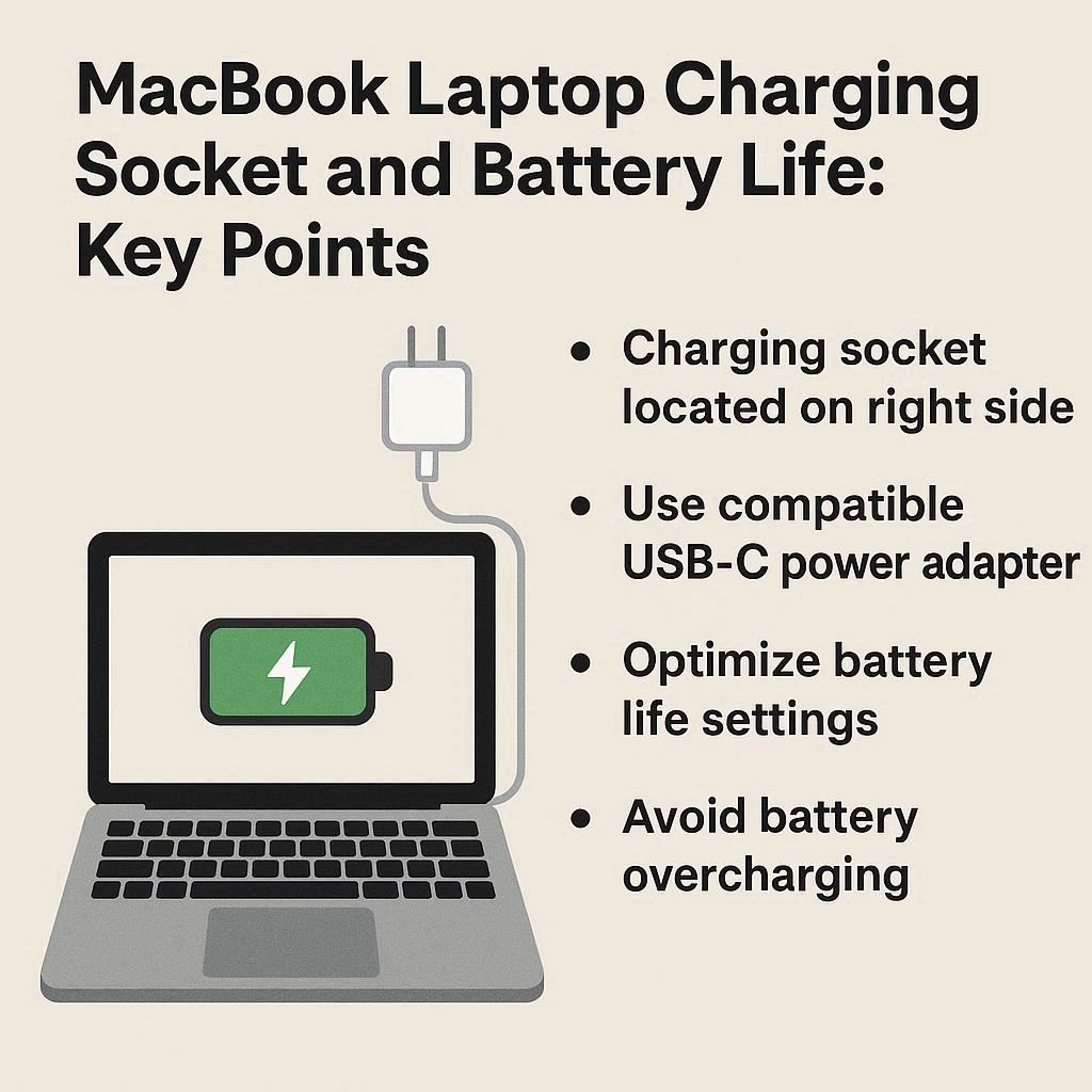 سوکت شارژ مک ‌بوک و طول عمر باتری نکات کلیدی