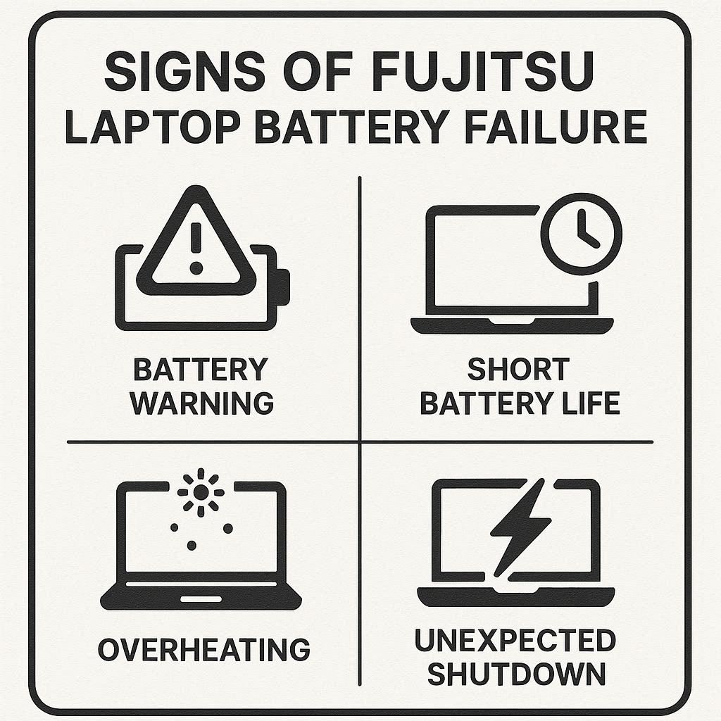 علائم خرابی باتری فوجیتسو