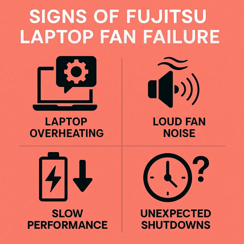 علائم خرابی فن لپ تاپ فوجیتسو