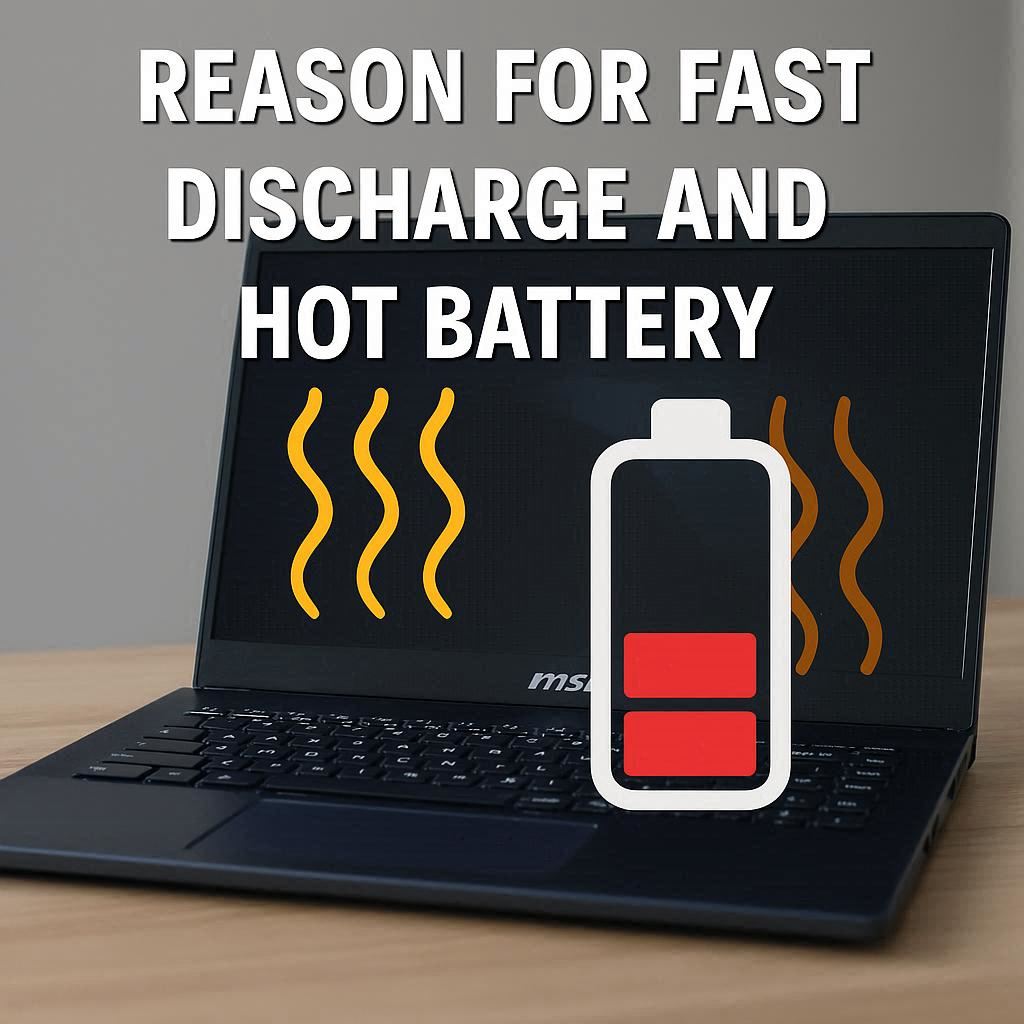 علت تخلیه سریع و داغ شدن باتری