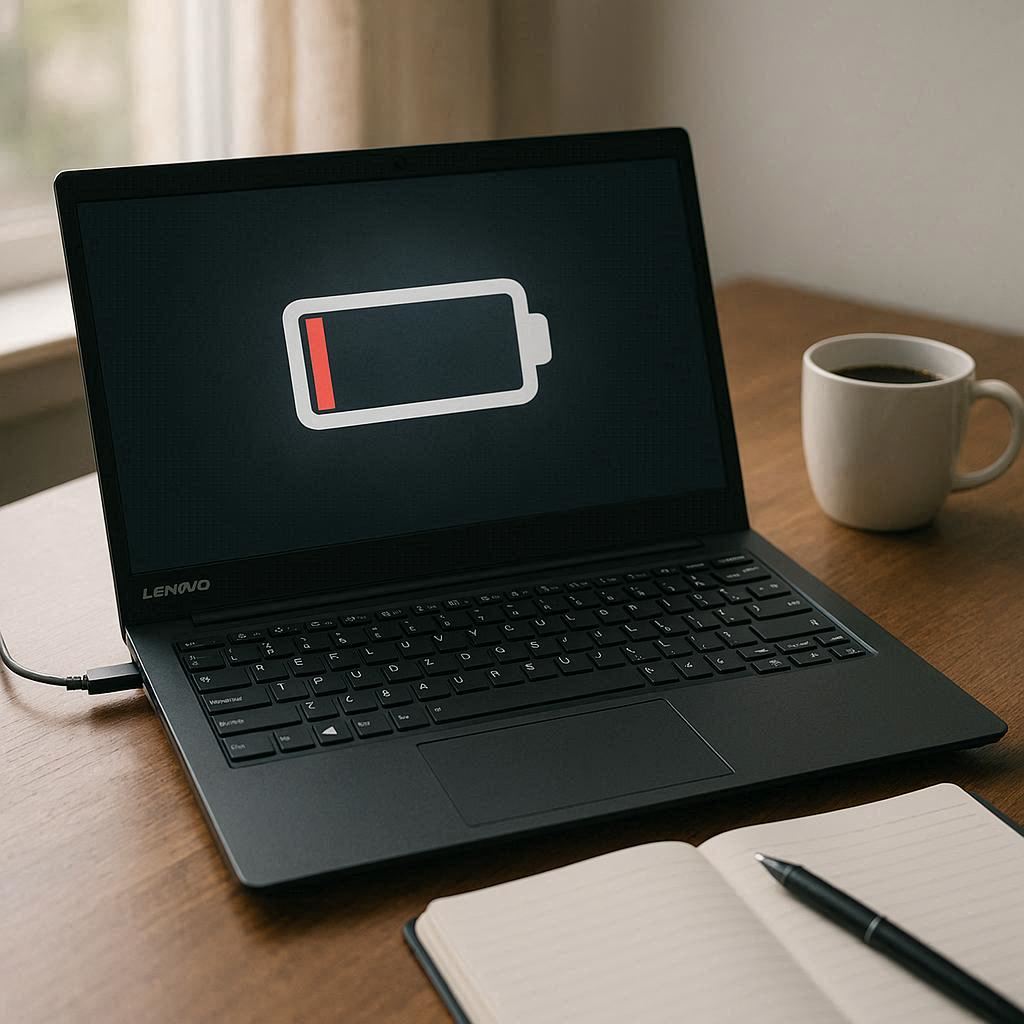 عیب‌یابی شارژ نشدن لنوو