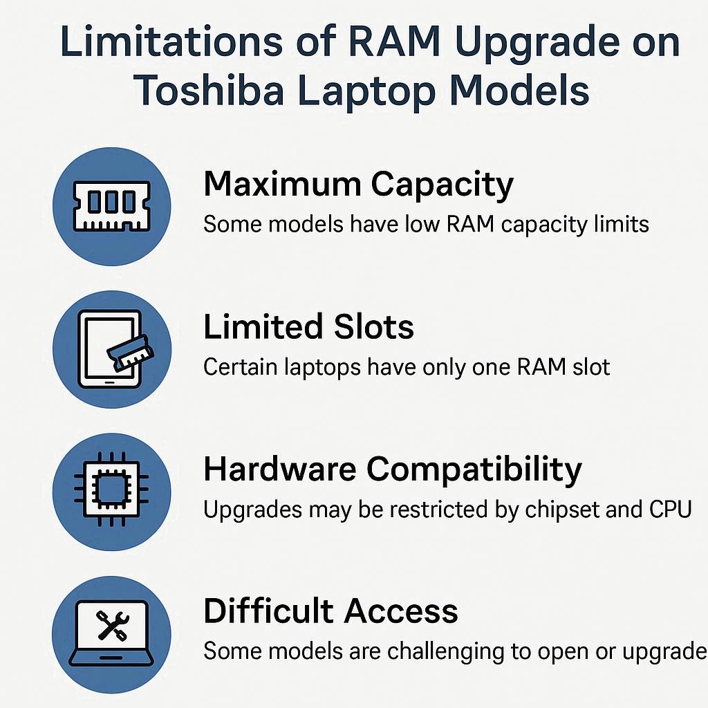 محدودیت‌های ارتقا رم در مدل‌ها
