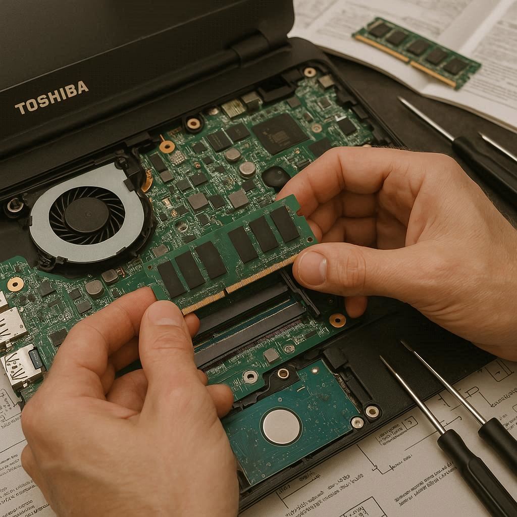 مشکلات احتمالی بعد از ارتقا رم لپ تاپ توشیبا