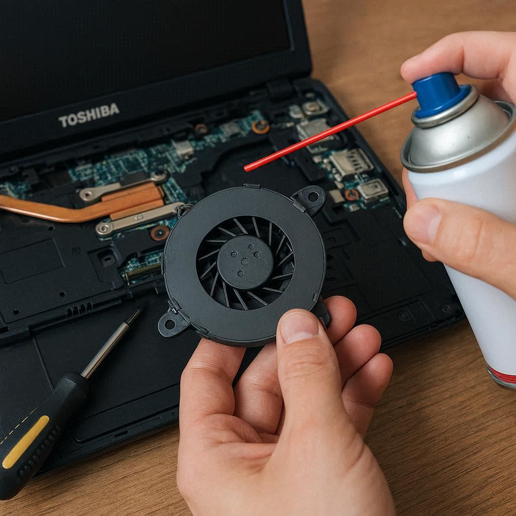 مشکلات رایج فن توشیبا