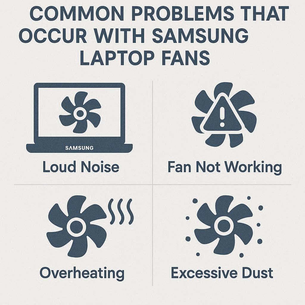 مشکلات رایج فن لپ تاپ سامسونگ