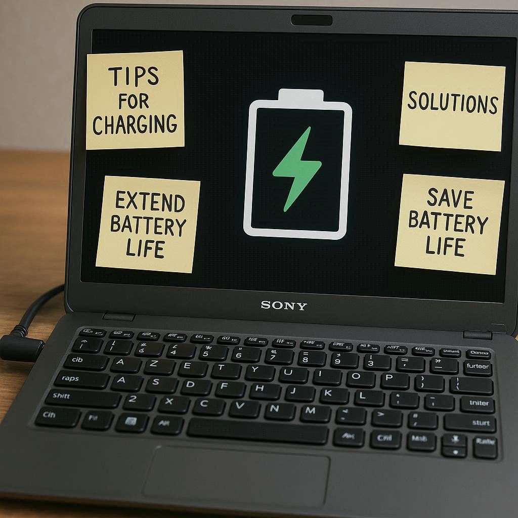 مشکلات شارژ در لپ تاپ‌های سونی و راه‌حل‌ها