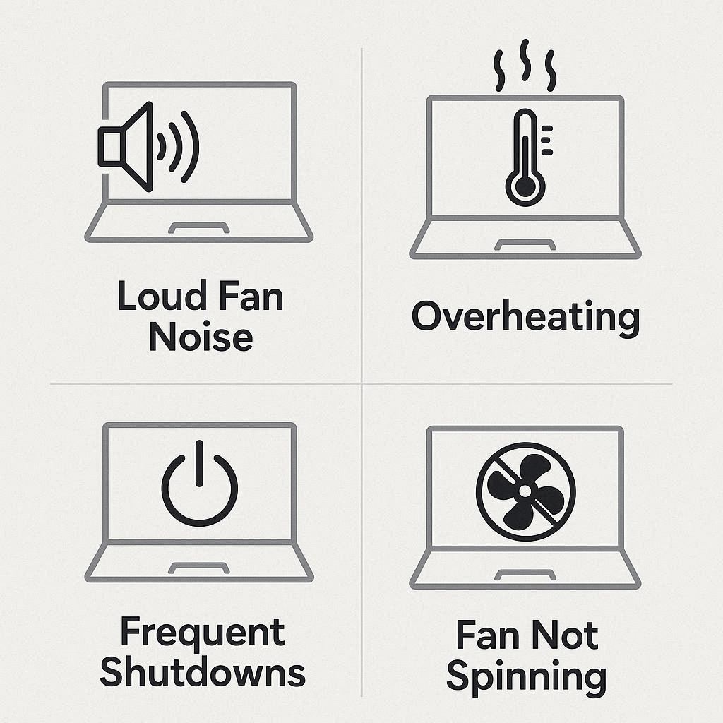 نشانه‌های خرابی فن در لپ ‌تاپ‌های ایسر