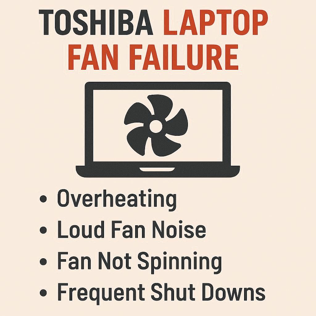 نشانه‌های مشکل در فن لپ تاپ توشیبا