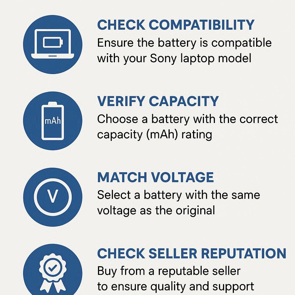 نکات انتخاب باتری مناسب سونی