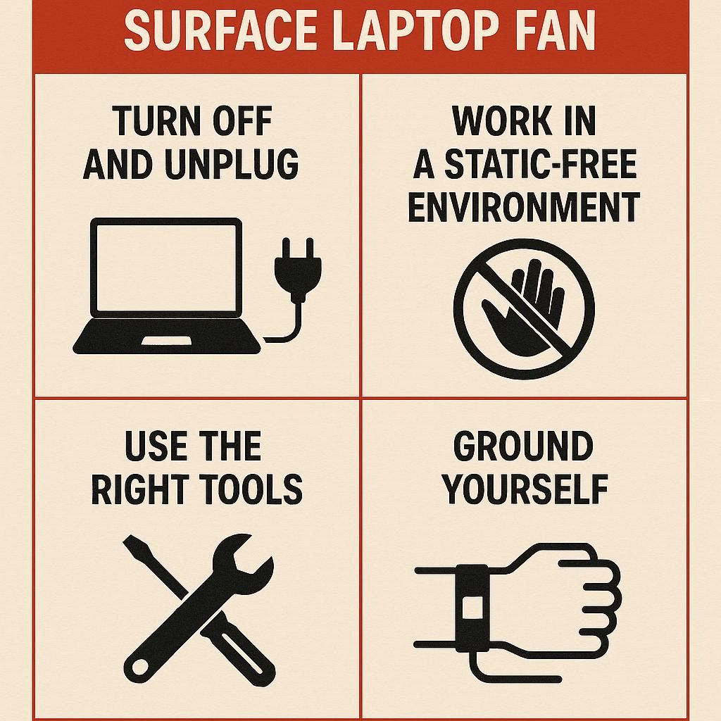 نکات ایمنی قبل از تعمیر فن