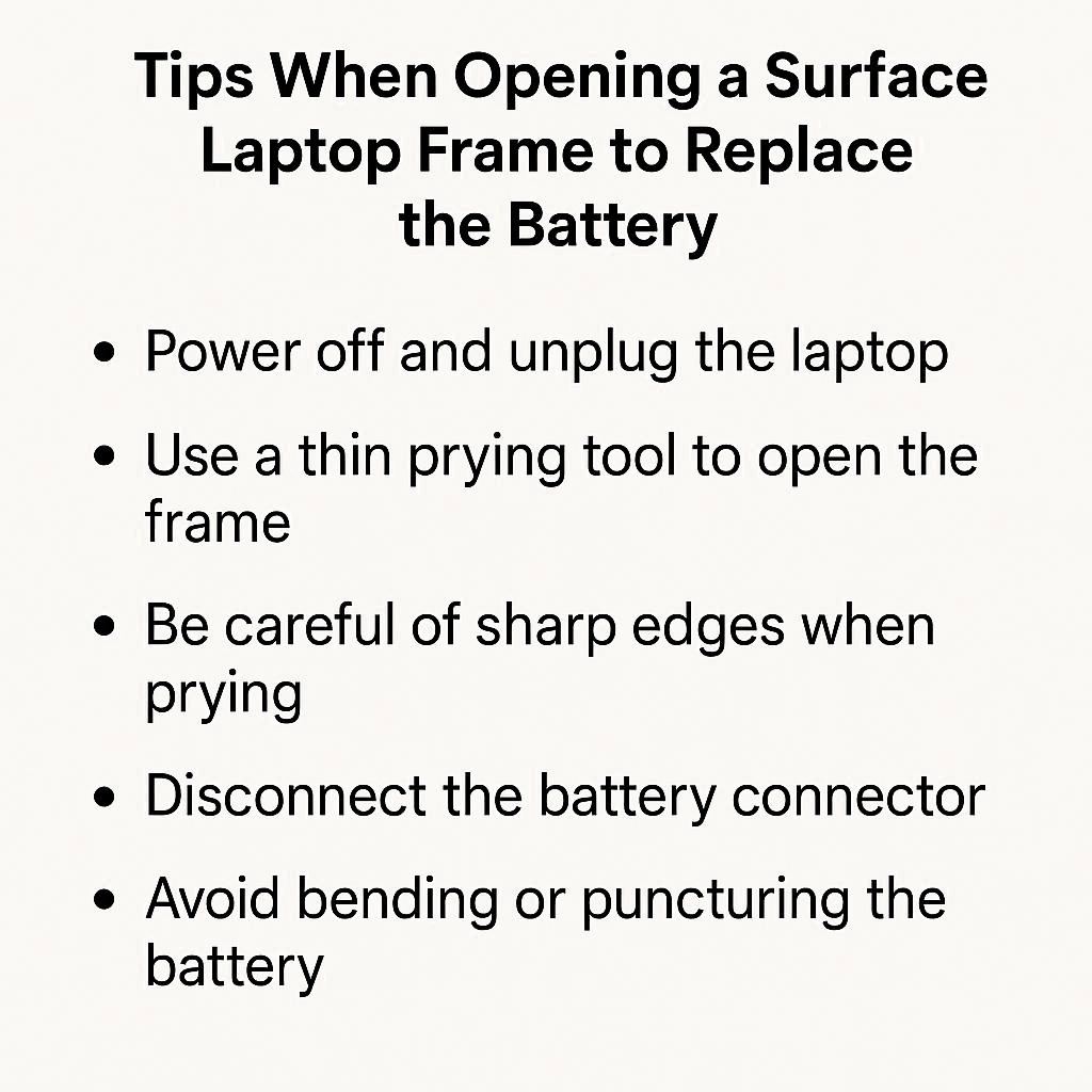 نکات ایمنی هنگام باز کردن سرفیس