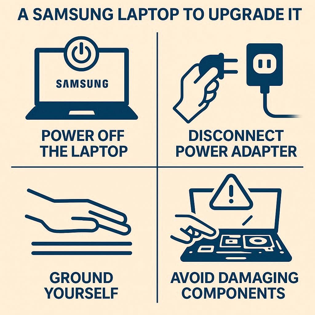 نکات ایمنی هنگام باز کردن سامسونگ