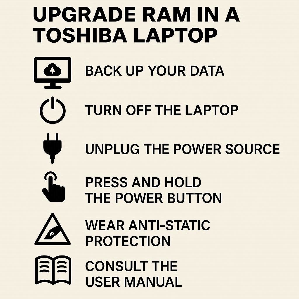 نکات قبل از باز کردن لپ ‌تاپ توشیبا
