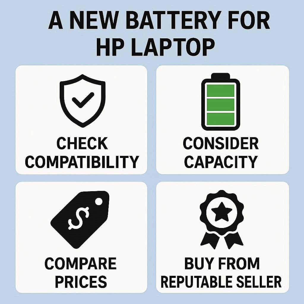نکات مهم هنگام خرید باتری جدید برای لپ تاپ اچ پی