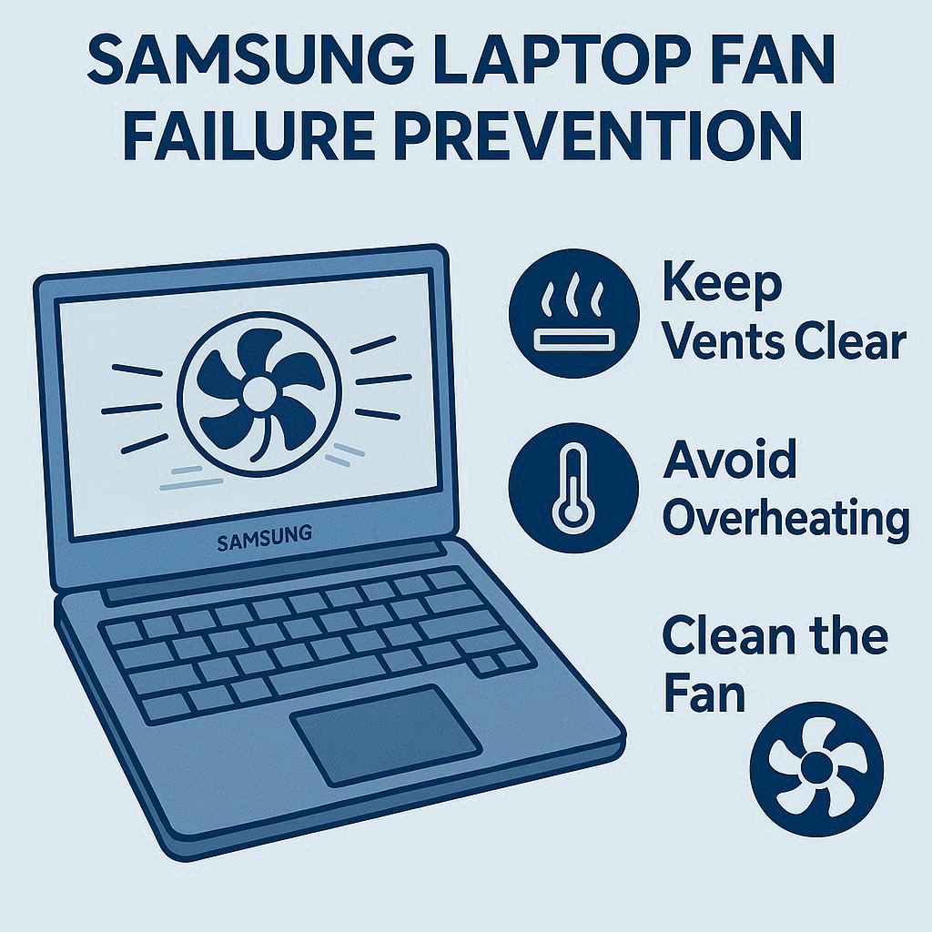 پیشگیری از خرابی فن لپ تاپ سامسونگ