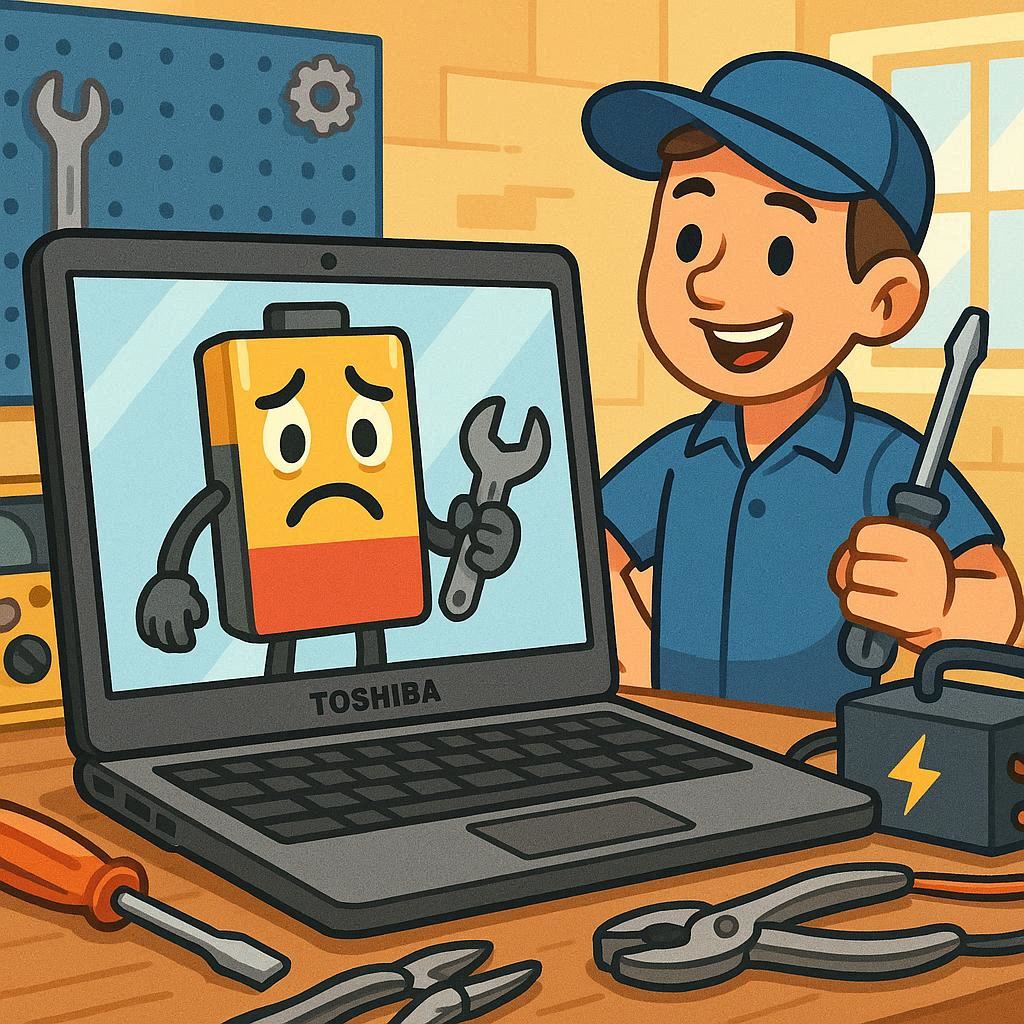 چرا باتری لپ تاپ توشیبا نیاز به تعمیر دارد؟