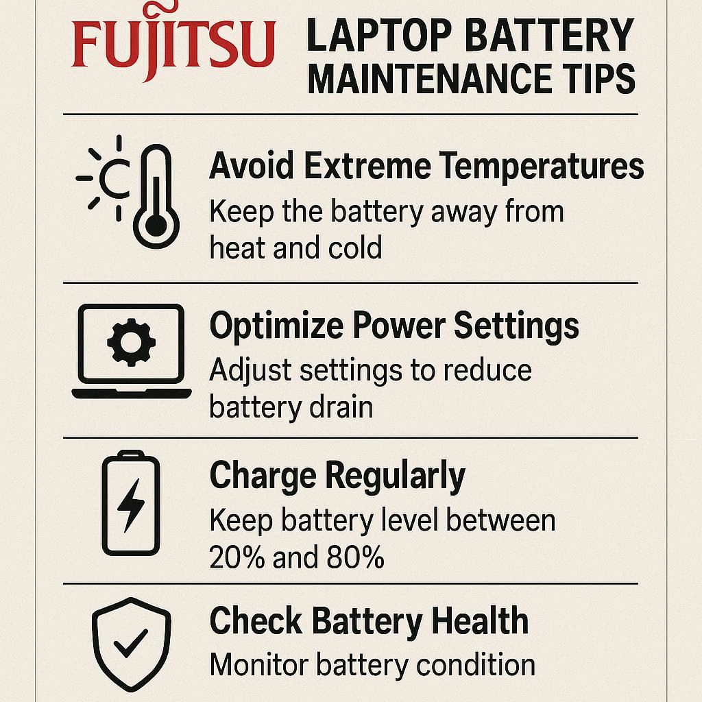 نکات حرفه‌ای نگهداری باتری فوجیتسو