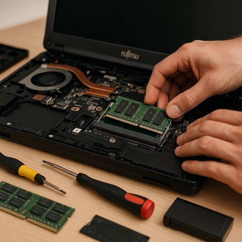 ارتقا رم لپ تاپ فوجیتسو