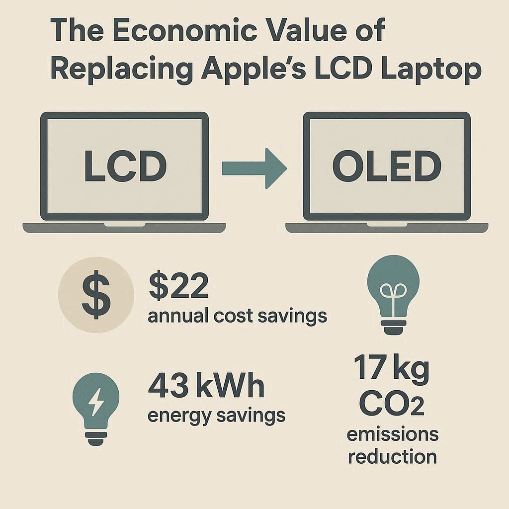 ارزش اقتصادی تعویض ال سی دی اپل