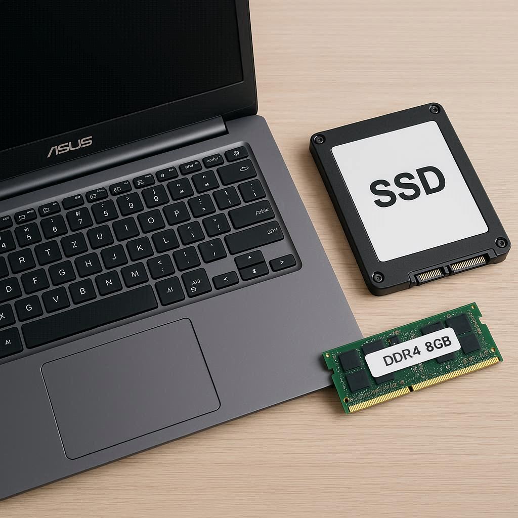 ارتقا لپ تاپ ایسوس