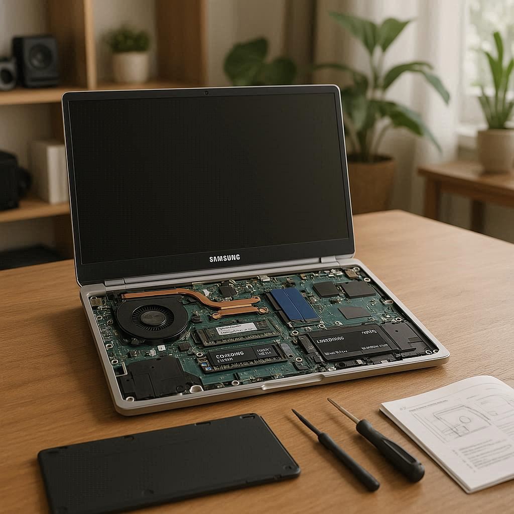 ارتقا لپ تاپ سامسونگ