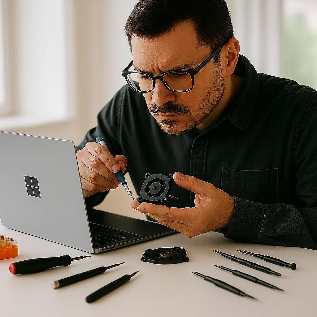 تعمیر فن لپ تاپ ام اس آی