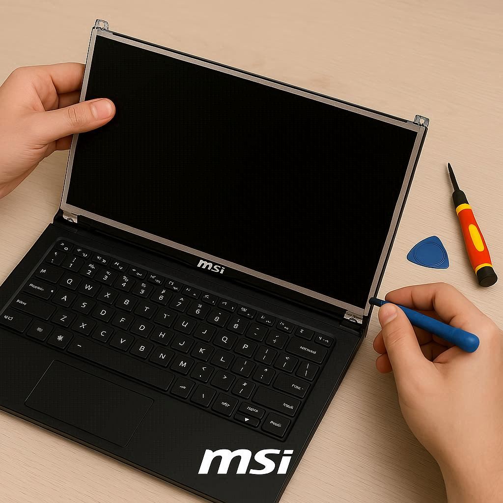 تعمیر و تعویض ال سی دی لپ تاپ ام اس آی