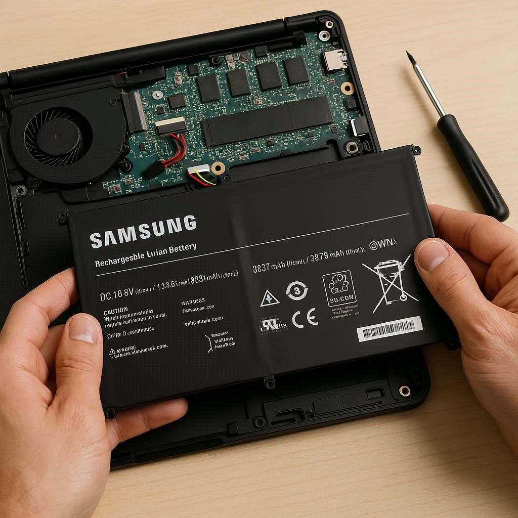 تعمیر و تعویض باتری لپ تاپ سامسونگ