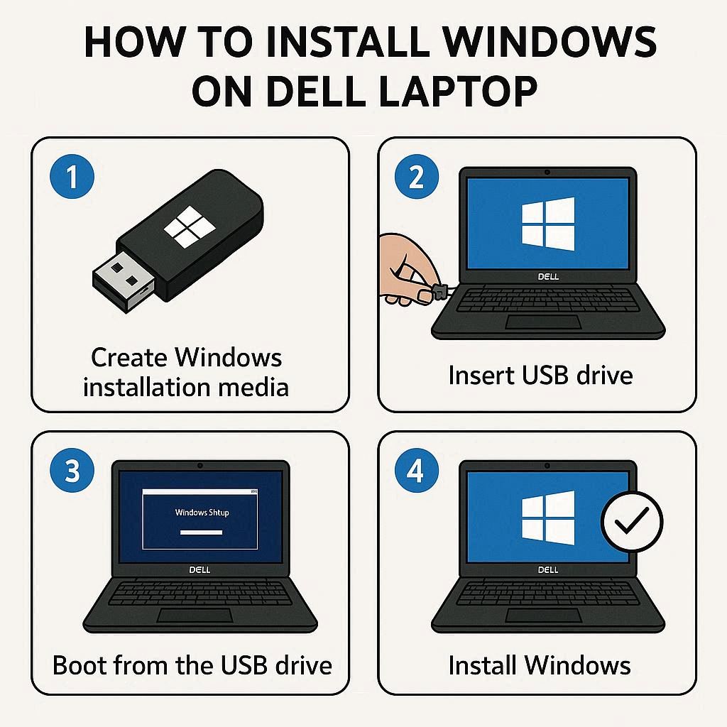 آموزش کامل نصب ویندوز روی Dell