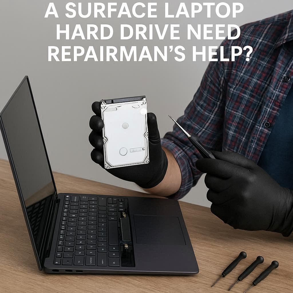 آیا ارتقای هارد لپ تاپ سرفیس نیاز به کمک تعمیرکار دارد