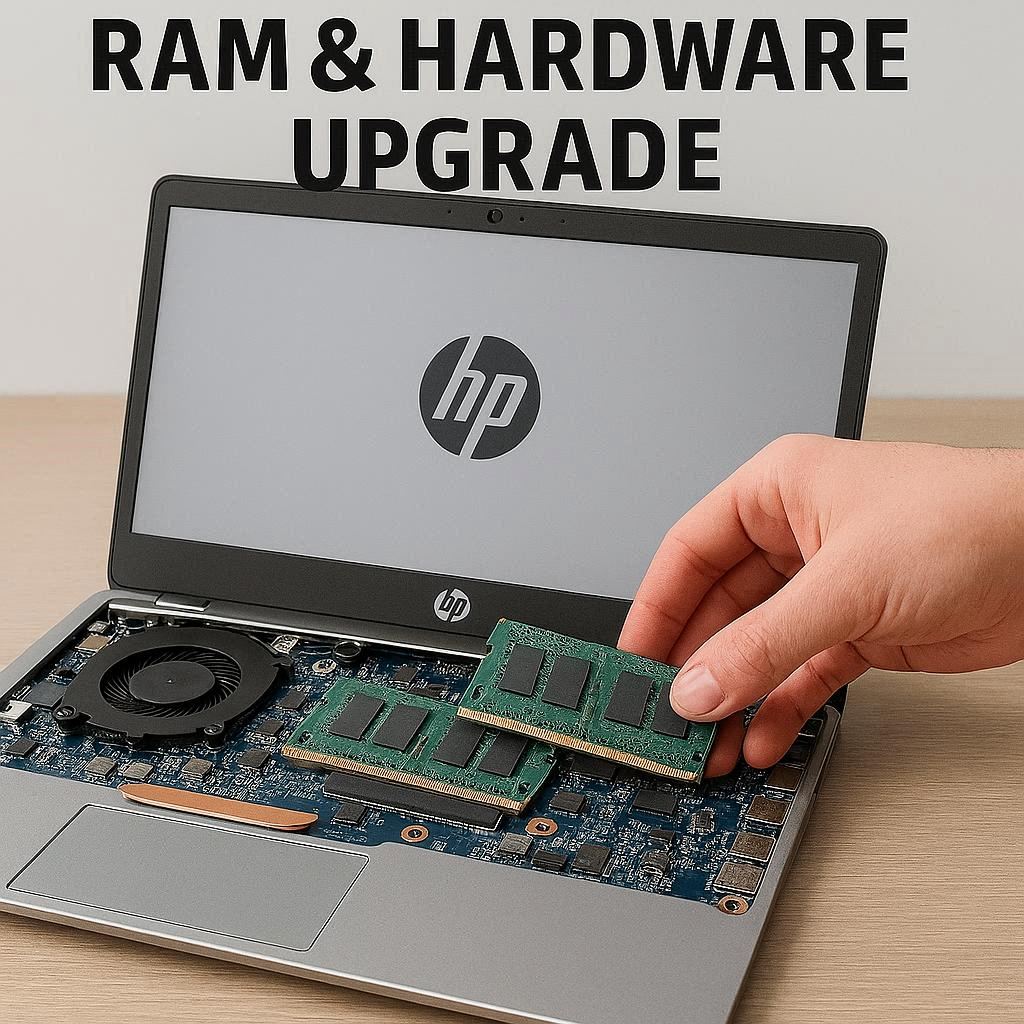 ارتقای رم و سخت‌افزار اچ پی