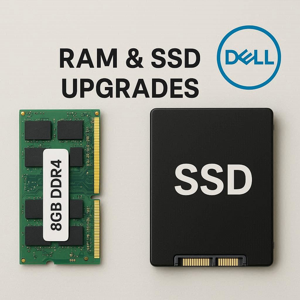 ارتقای رم و SSD برای لپ ‌تاپ‌های دل