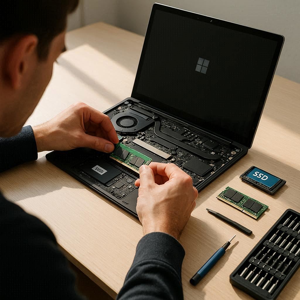 استفاده از قطعات اورجینال سرفیس هنگام ارتقا