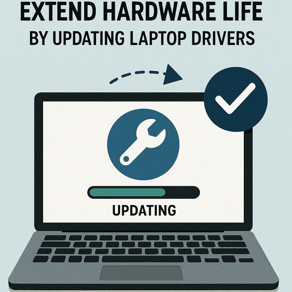 افزایش عمر سخت‌افزار با بروزرسانی درایورها لپ تاپ