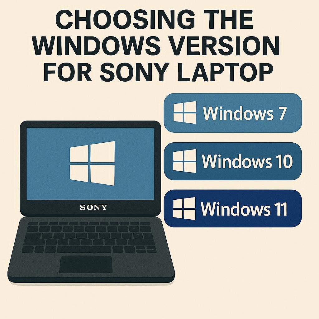 انتخاب نسخه مناسب ویندوز برای سونی