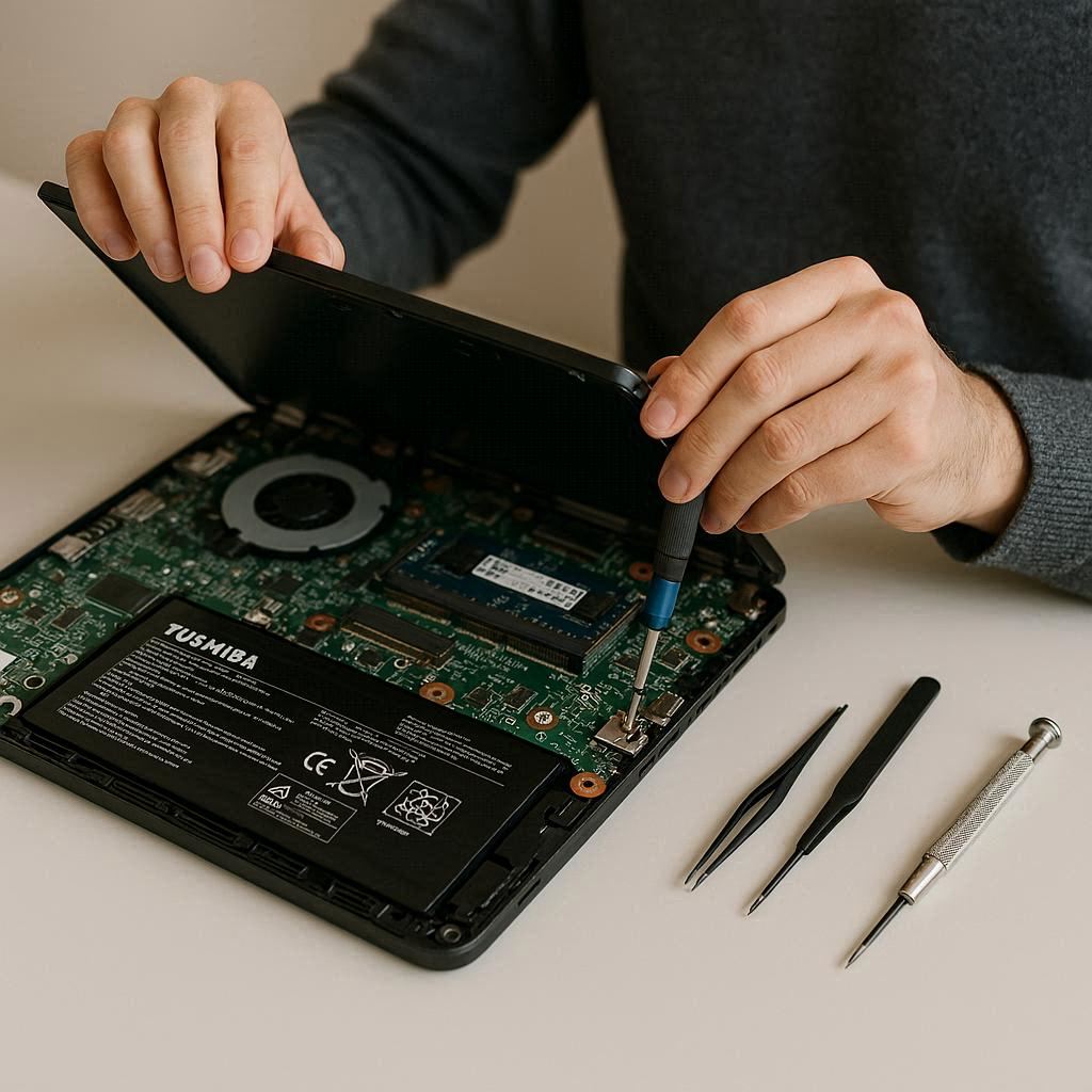 باز کردن توشیبا بدون آسیب