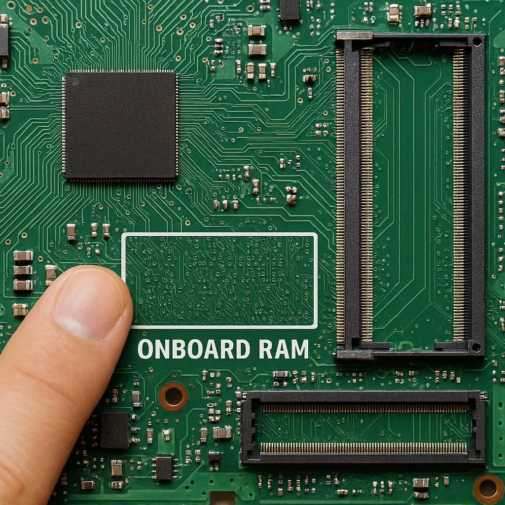 بررسی وجود یا عدم وجود رم onboard در لپ تاپ سرفیس
