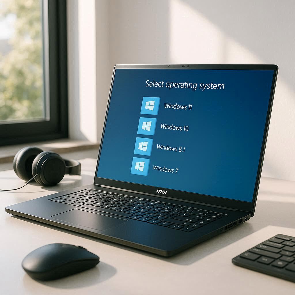 بهترین نسخه ویندوز برای لپ‌ تاپ MSI