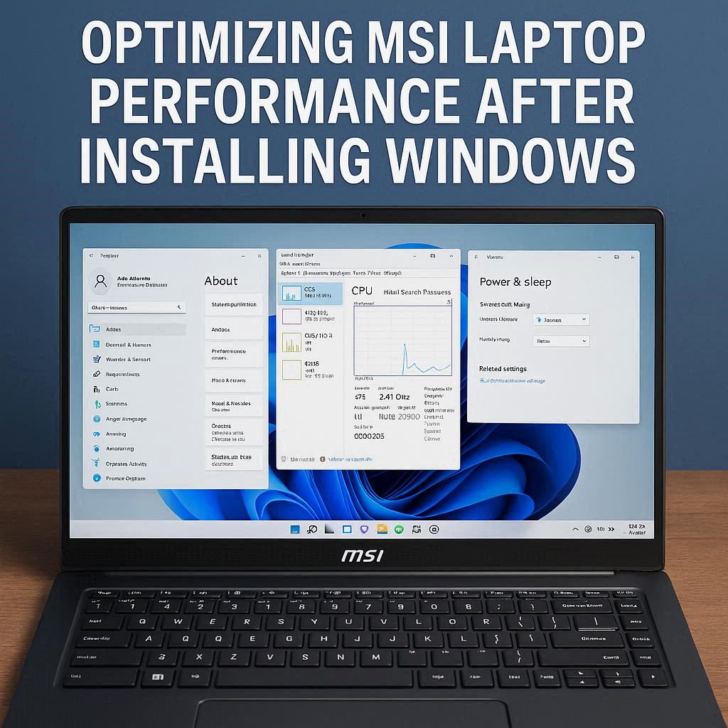 بهینه‌سازی عملکرد MSI پس از نصب ویندوز