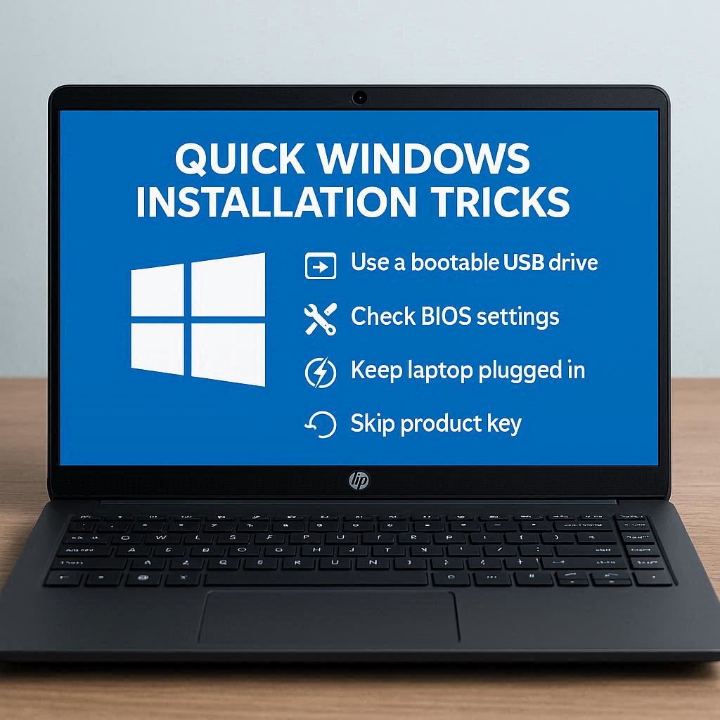 ترفندهای نصب سریع ویندوز روی دستگاه‌های اچ‌ پی